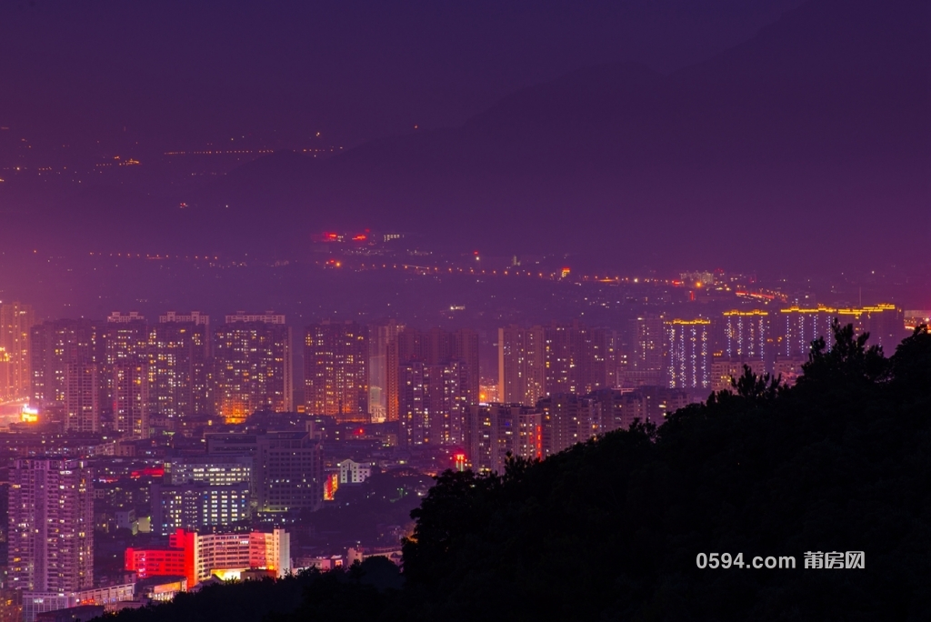 带你天马山俯看莆田城市夜景,亮灯率大比拼