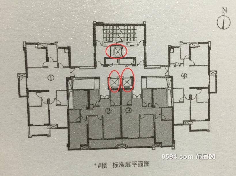 富力壹号半岛的户型图出啦了,商住搞3梯4户 _ 富力尚悦居_莆仙网_莆田