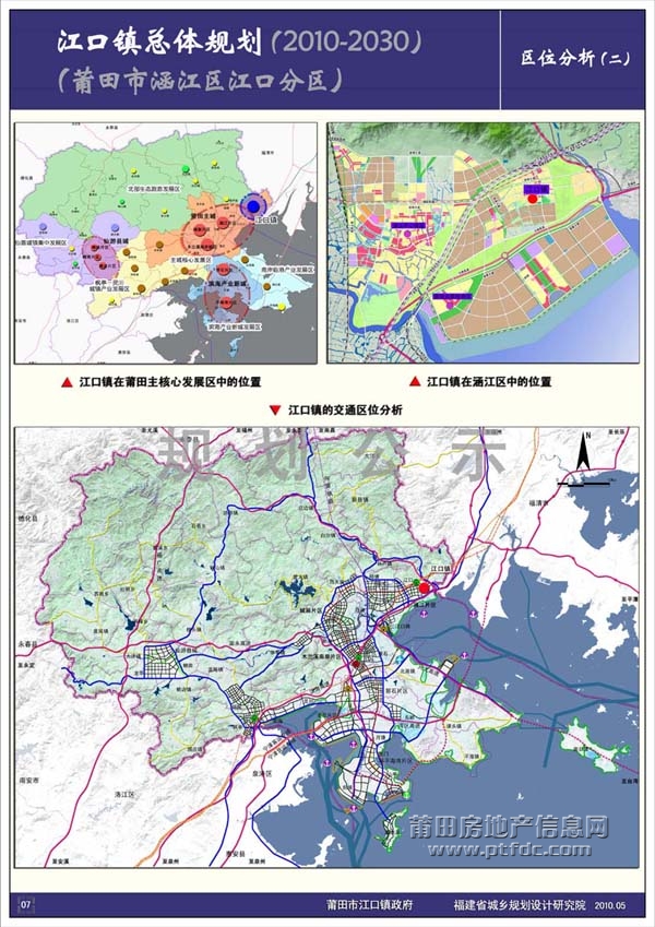 江口镇小城镇试点规划图