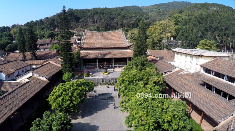 莆田广化寺航拍图片