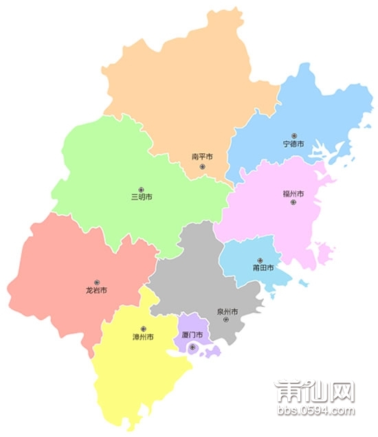 莆田区域分布图片