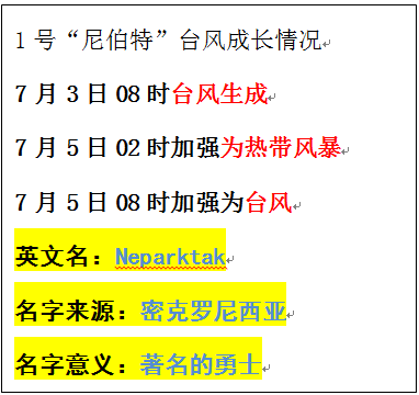1号台风“尼伯特”路径图