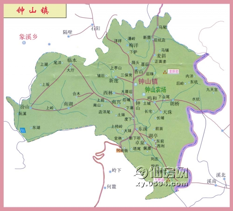 仙游县各乡镇地图图片
