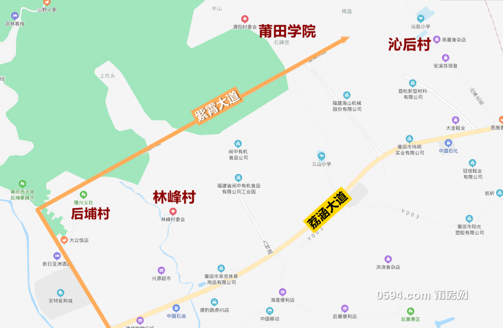 莆田市西天尾镇地图图片